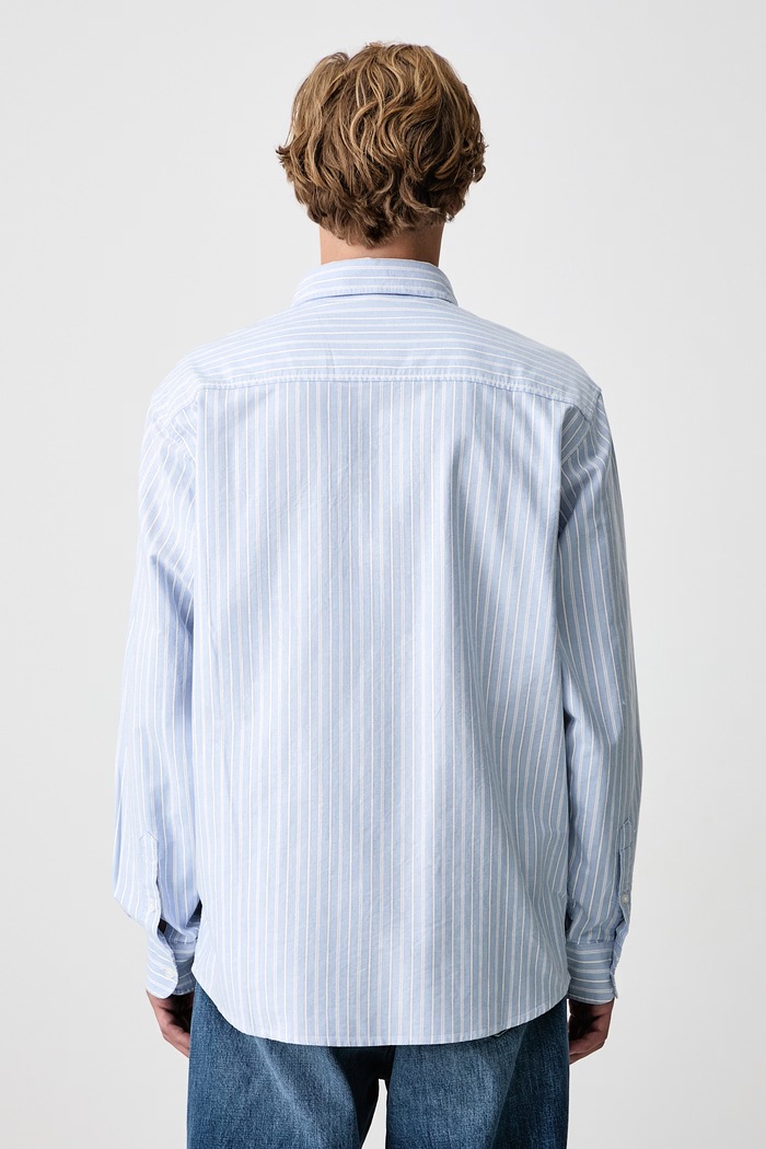 Odzież Carhartt WIP Kanan Shirt koszula bawełniana męska I037119 niebieski