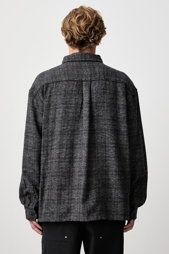Odzież Carhartt WIP Bagley Shirt koszula bawełniana męska I037136 szary