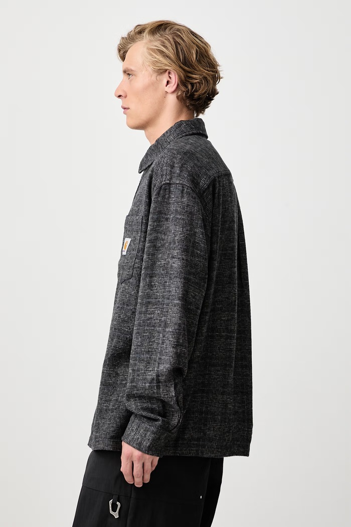 Bagley Shirt koszula bawełniana męska Carhartt WIP I037136 szary