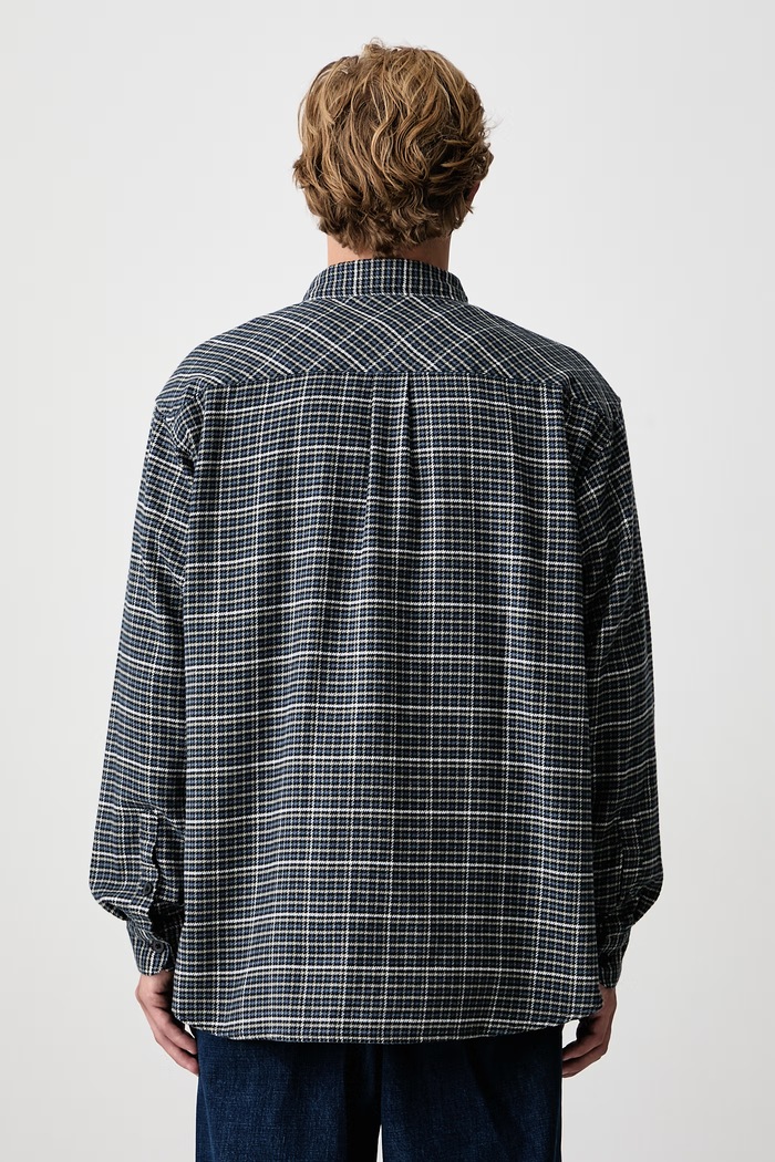 Odzież Carhartt WIP Todrick Shirt koszula bawełniana męska I037134 granatowy