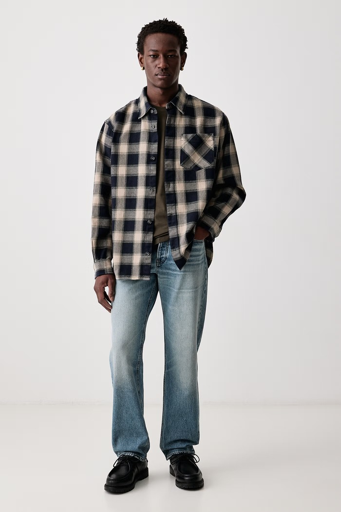 Carhartt WIP Dayne Shirt koszula bawełniana męska I037122 granatowy AW26