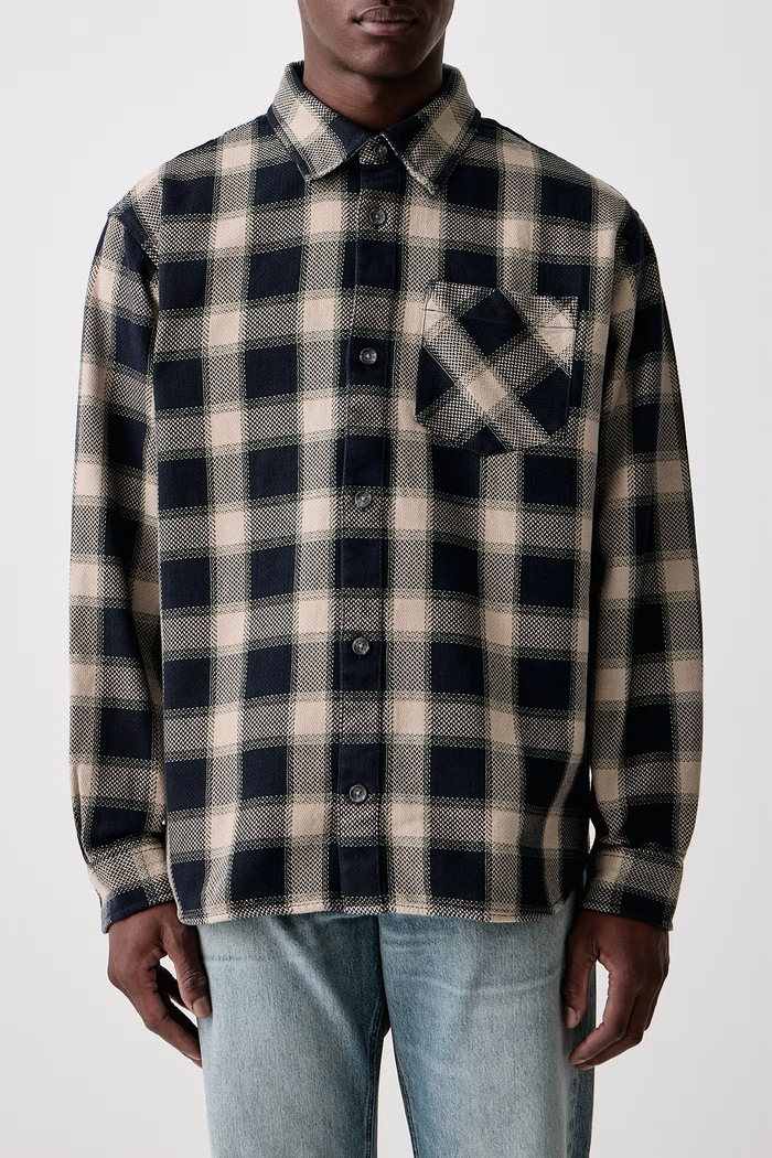Dayne Shirt koszula bawełniana męska Carhartt WIP granatowy I037122