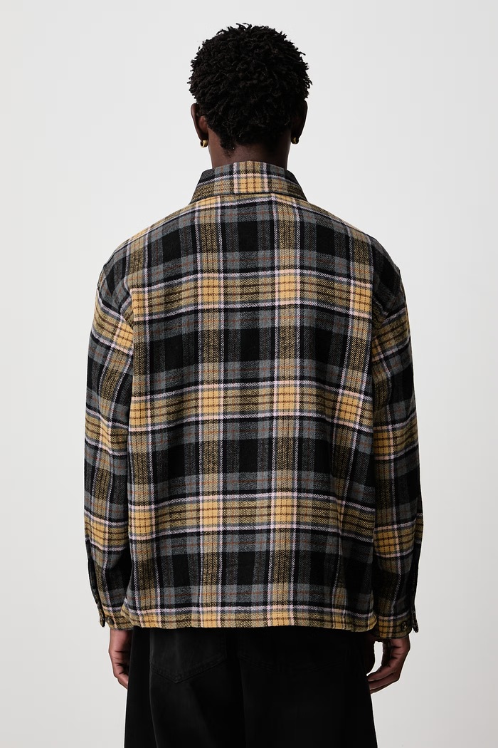 Odzież Carhartt WIP Parson Shirt koszula męska z dodatkiem wełny I037051 szary