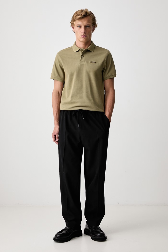 Barbour Pin Badge Asia polo bawełniane męskie MML1590OL31 zielony AW26