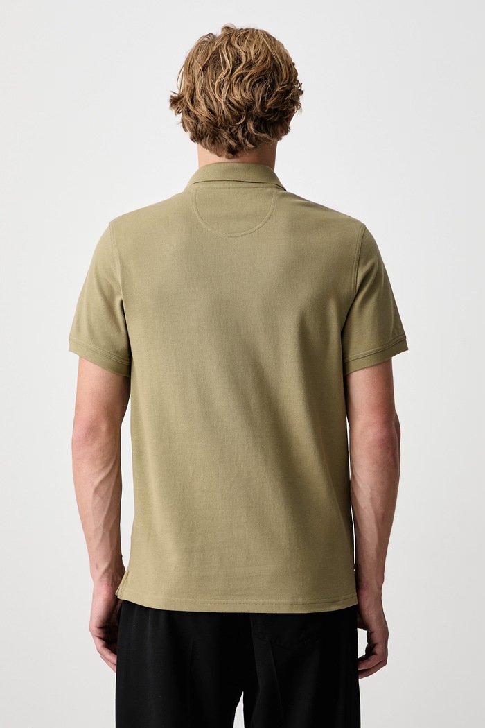 Odzież Barbour Pin Badge Asia polo bawełniane męskie MML1590OL31 zielony