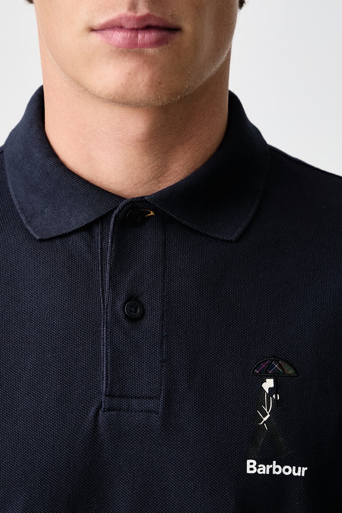 Barbour Character Asia Fit polo bawełniane męskie MML1589NY91