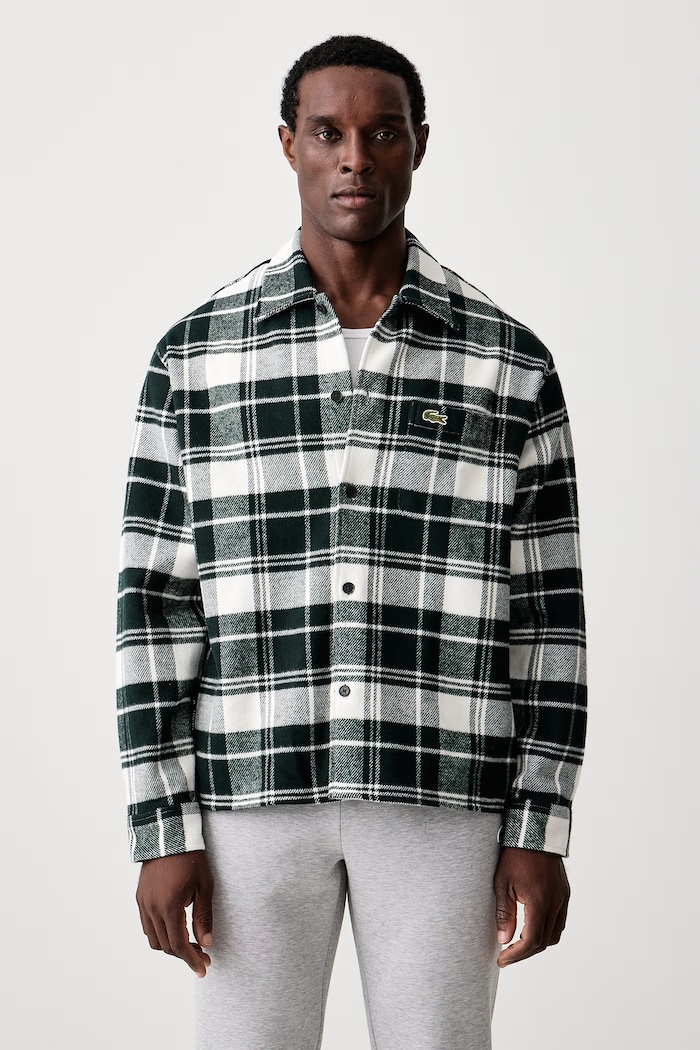Lacoste Koszula męska bawełniana zielony CH8799