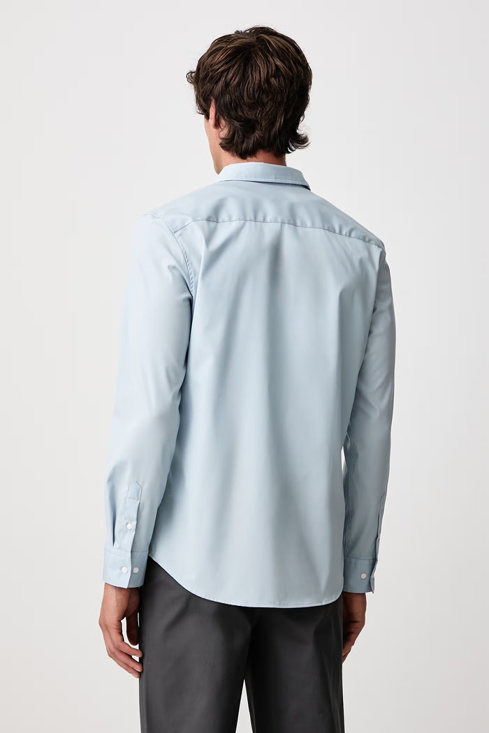 Odzież Calvin Klein Koszula męska bawełniana z elastanem LV040BM127 niebieski
