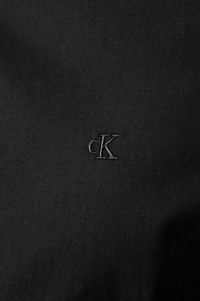 Koszula męska z bawełną Calvin Klein czarny LV04LB147G