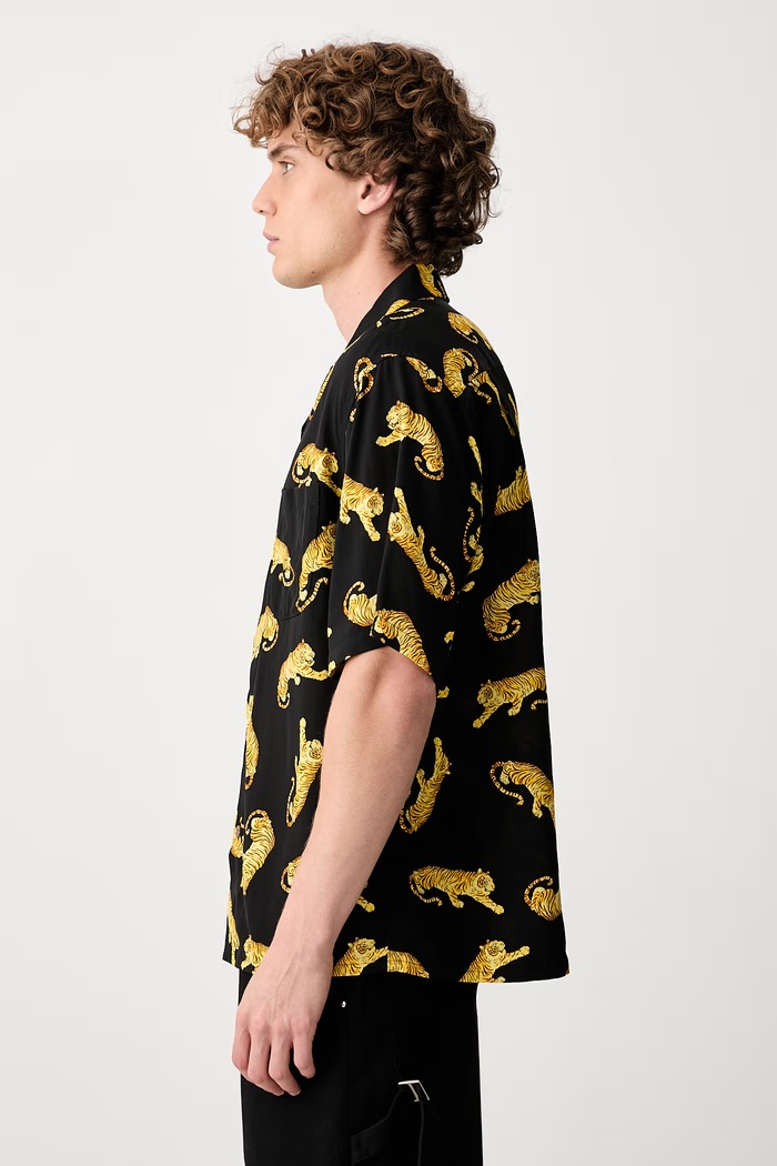 Wacko Maria koszula męska czarny 25SS.WMS.HI08
