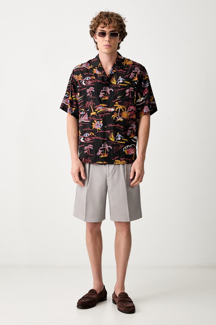 Wacko Maria koszula 25SS.WMS.HI02 czarny AW26