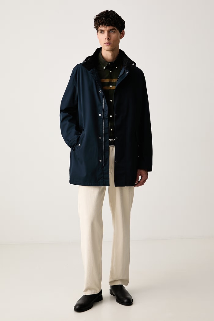 Barbour koszula męska bawełniana MSH5871 zielony AW26