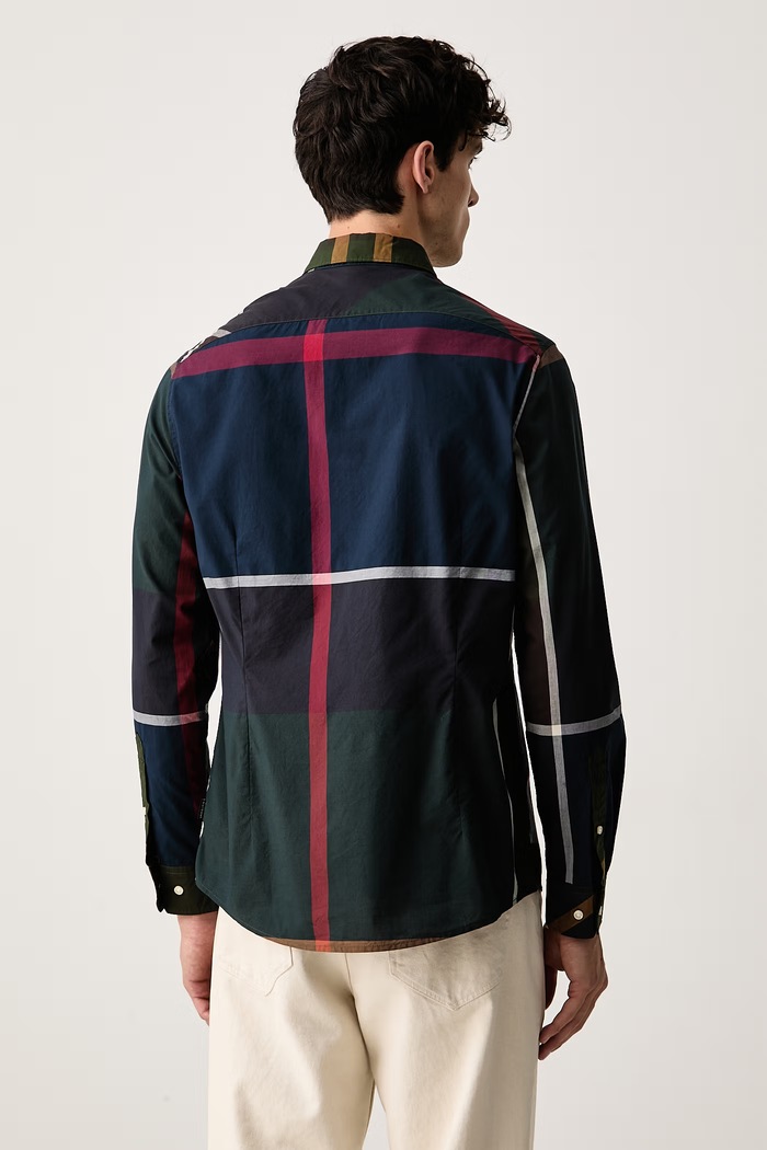 Odzież Barbour koszula męska bawełniana MSH5871 zielony