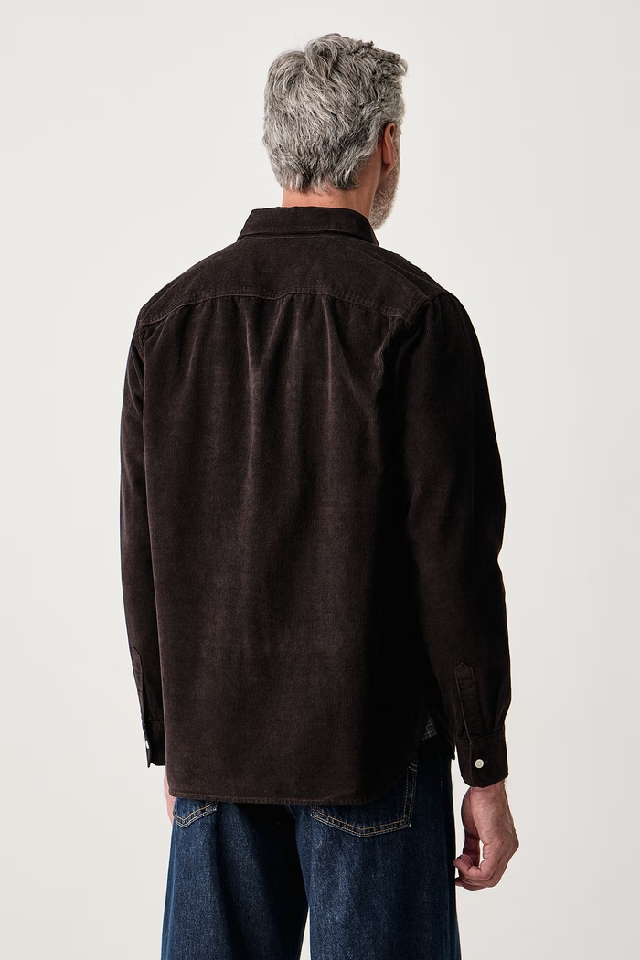 Odzież Barbour Koszula męska sztruksowa MSH5859 brązowy