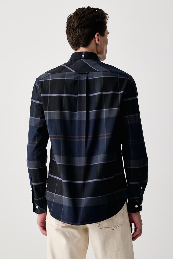 Odzież Barbour Koszula męska bawełniana MSH5856 granatowy