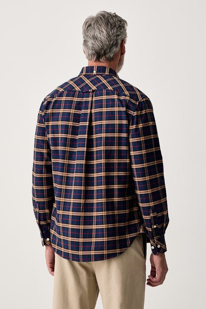 Odzież Barbour Koszula męska bawełniana MSH5839 granatowy