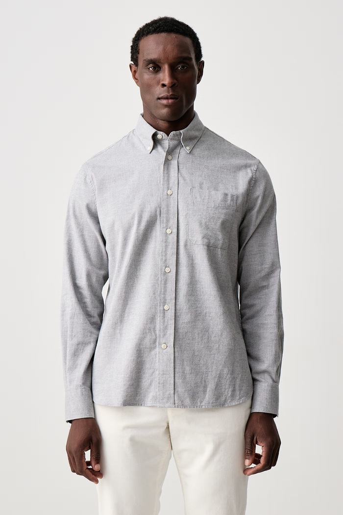 Barbour Koszula męska bawełniana Nevis szary MSH5824