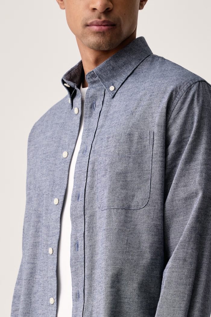 Koszula męska bawełniana Nevis Barbour MSH5824 niebieski