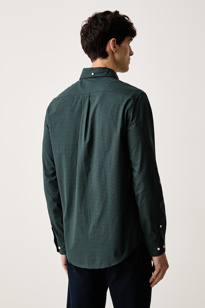 Oblečení Barbour košile pánská bavlněná Harbourwall MSH5823 zelená