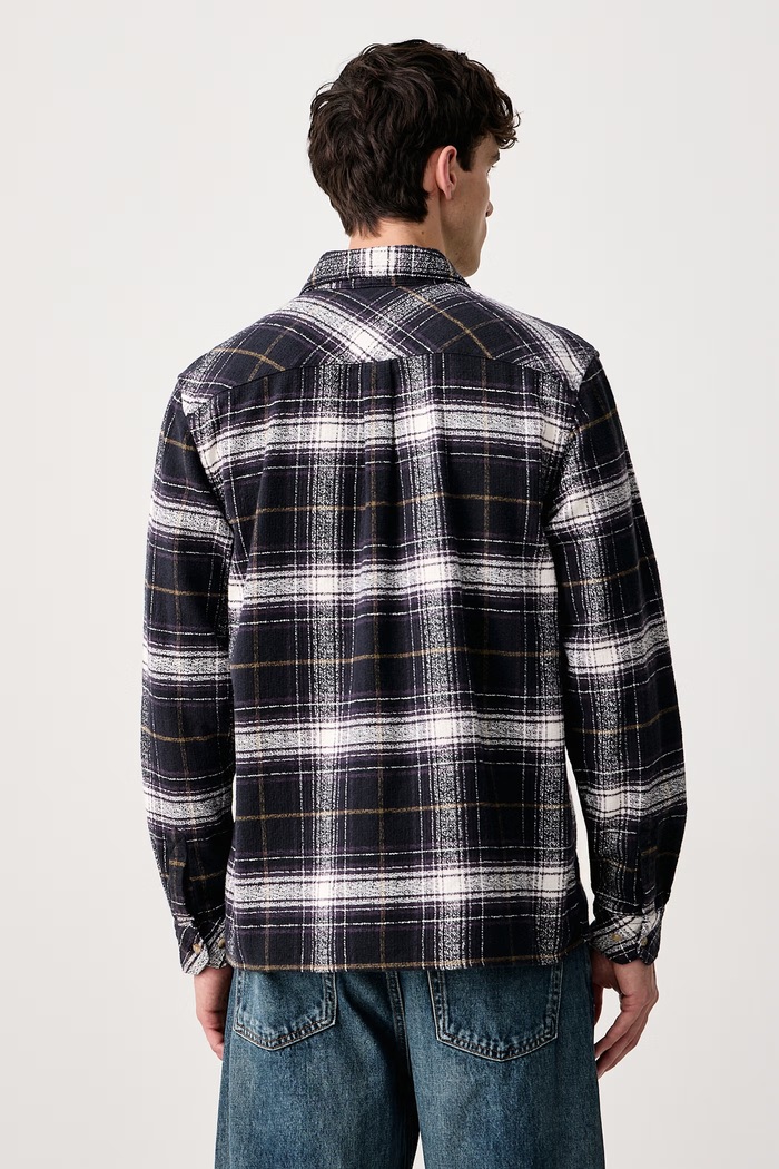 Odzież Barbour Koszula męska bawełniana Kidson MSH5821 fioletowy