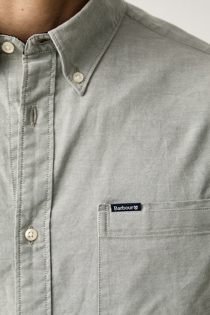 Barbour koszula męska bawełniana Marsden MSH5527 zielony