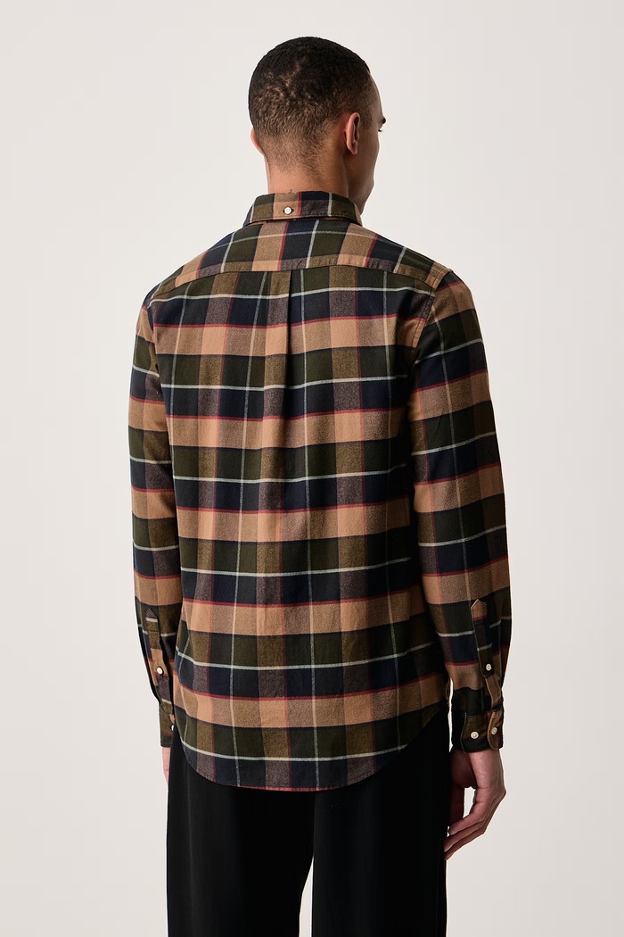 Odzież Barbour Koszula męska bawełniana Valley MSH5057 brązowy