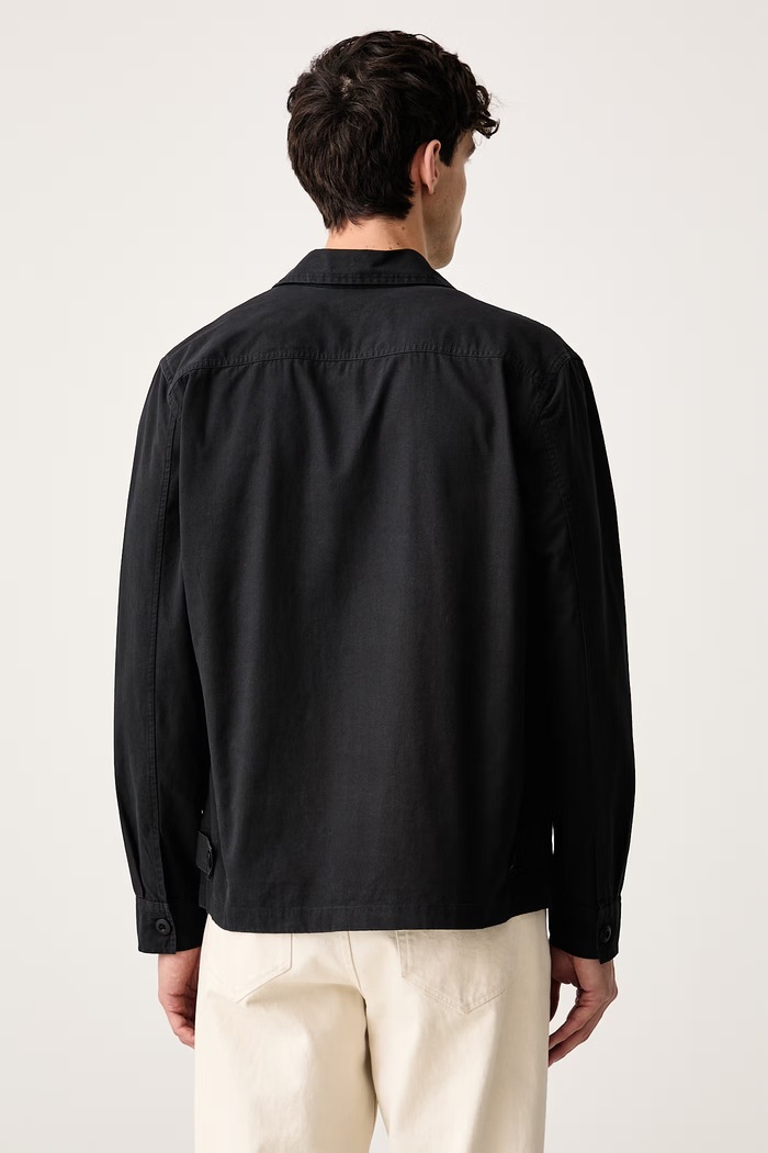 Ruházat AllSaints Férfi pamut ing DOLWEN M042SF fekete