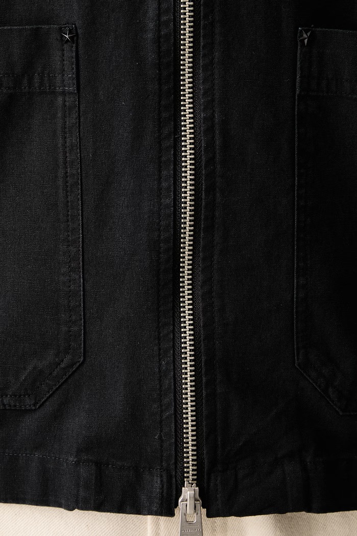 Férfi pamut ing DOLWEN AllSaints fekete M042SF