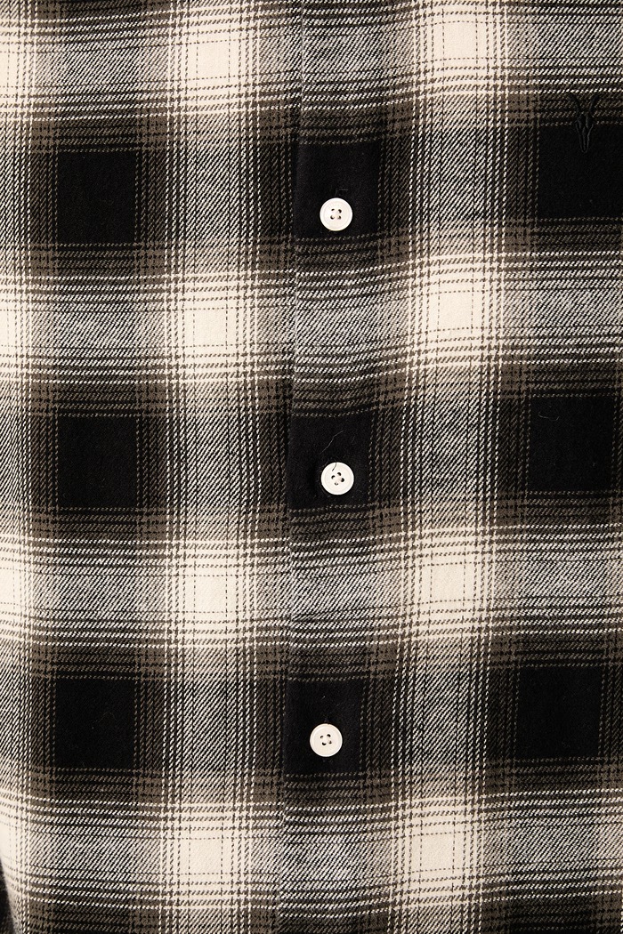 Odzież AllSaints Koszula męska bawełniana BASELINE M039SF zielony