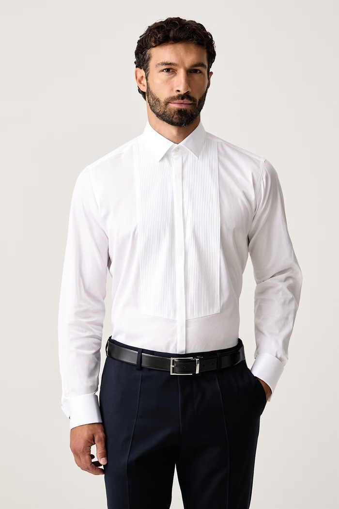 Karl Lagerfeld Koszula męska z bawełną beżowy 564652.605127