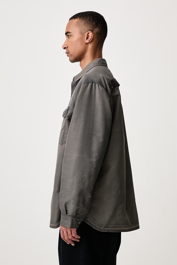 Jumbo geacă tip cămașă pentru bărbați Rick Owens DRKSHDW DU02F6753.NBFD gri