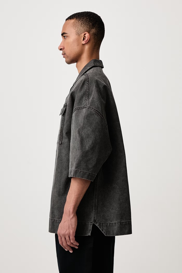 Magnum Tommy риза от памук мъжка Rick Owens DRKSHDW DU02F6290.CVG сив