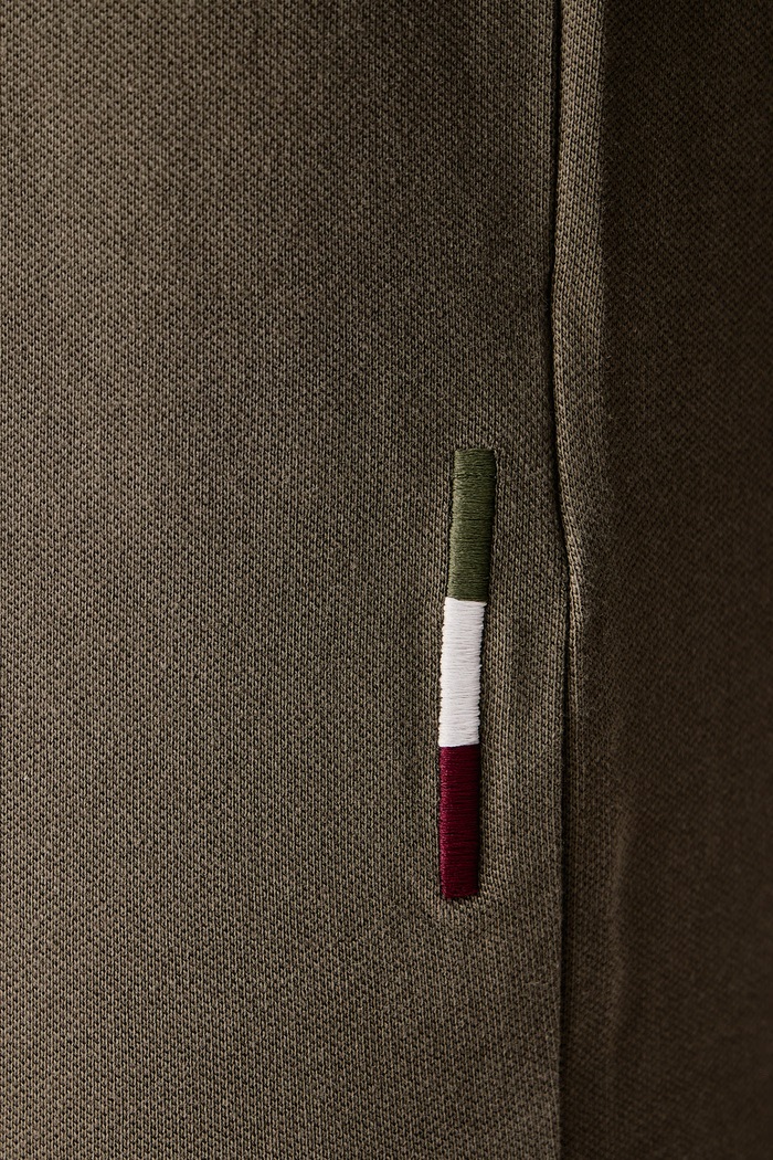 Koszula męska bawełniana z elastanem Aeronautica Militare zielony CA1313UP00408