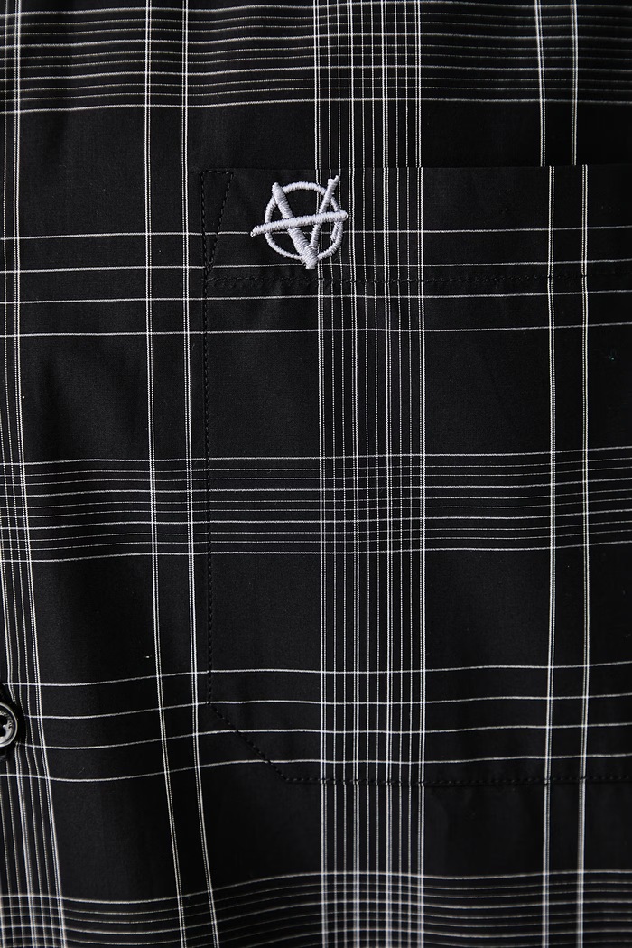 Vetements Metal Logo koszula bawełniana męska MH27SH059BC