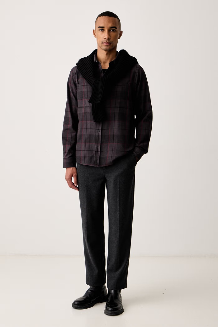HUGO Koszula męska bawełniana Egrin 50570476 szary AW26