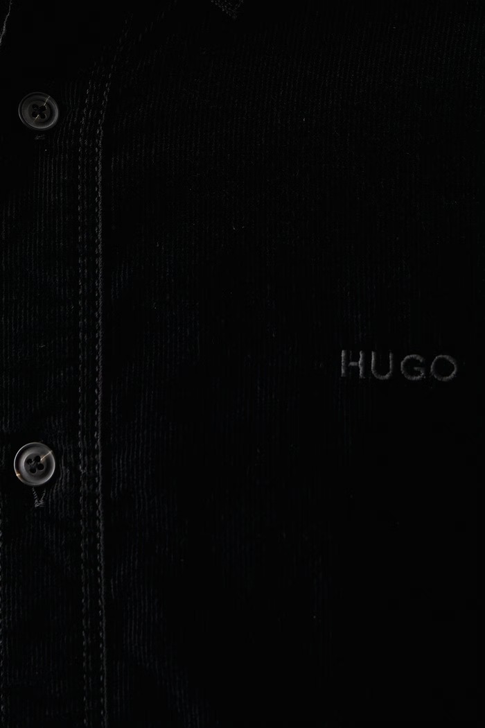 Košile pánská manšestrová Epazo HUGO černá 50551385