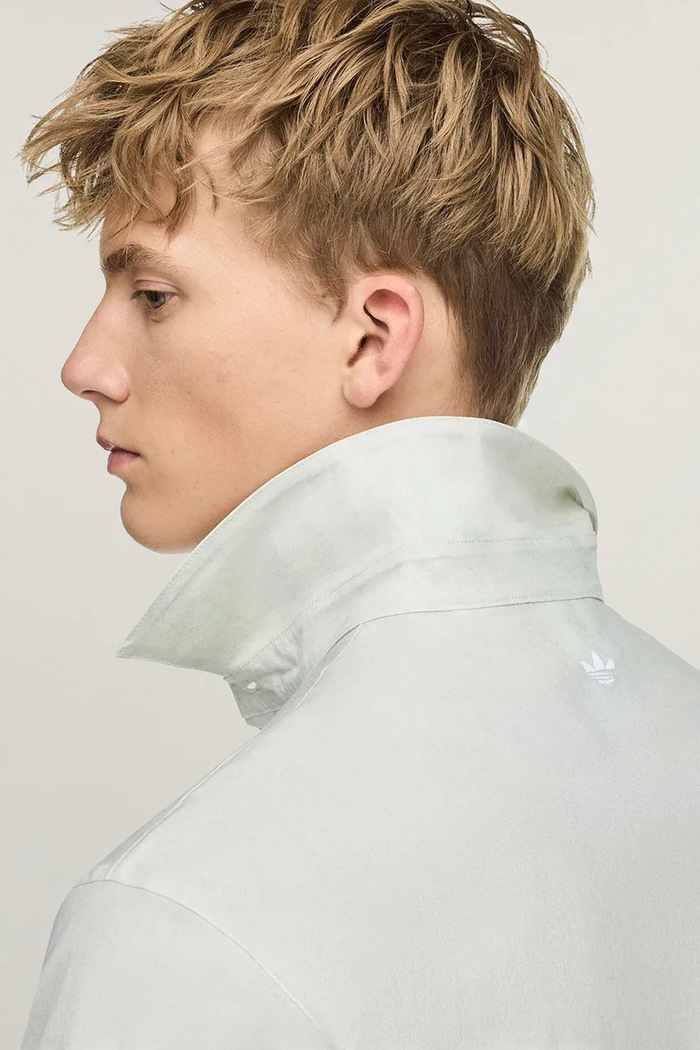 X SFTM сорочка з бавовною чоловіча adidas Originals бежевий LD1923
