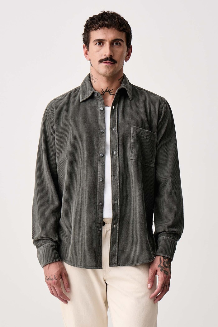BOSS Orange Srajca moška bombažna Relegant_6_M zelena 50569609