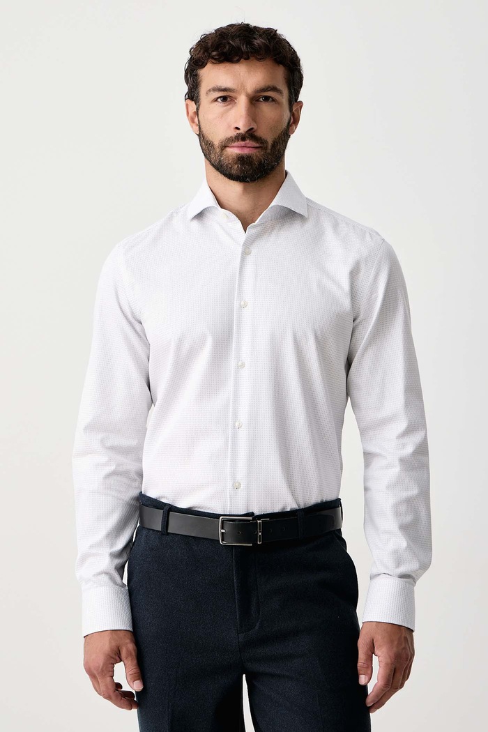 BOSS Oxford košulja za muškarce od pamuka H-HANK-SP-B1-C1-263 bijela 50571438