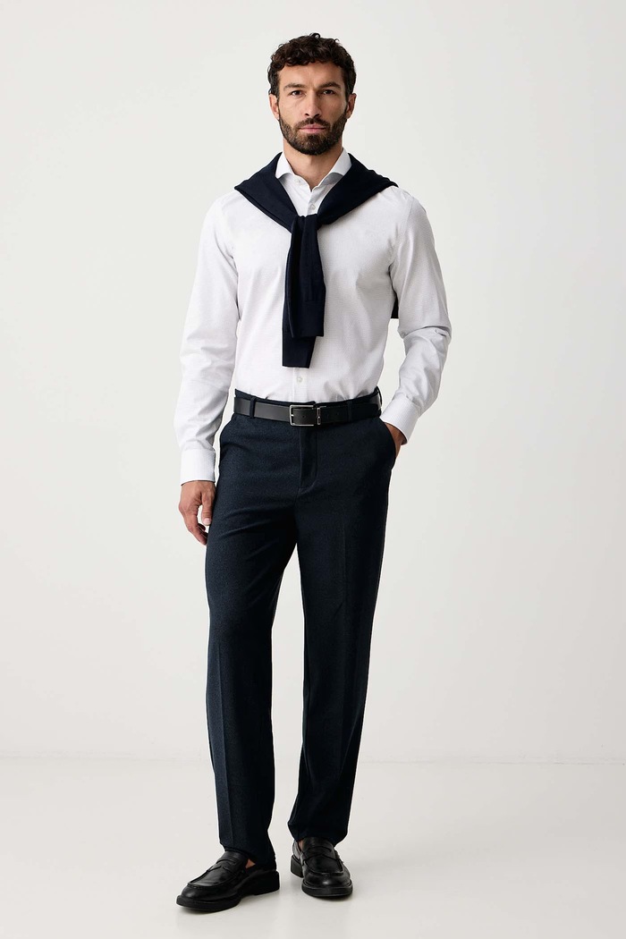 BOSS Oxford košulja za muškarce od pamuka H-HANK-SP-B1-C1-263 50571438 bijela AW26