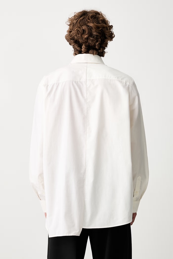 Odzież MM6 Maison Margiela koszula męska bawełniana SH0DT0025.MTN041 beżowy