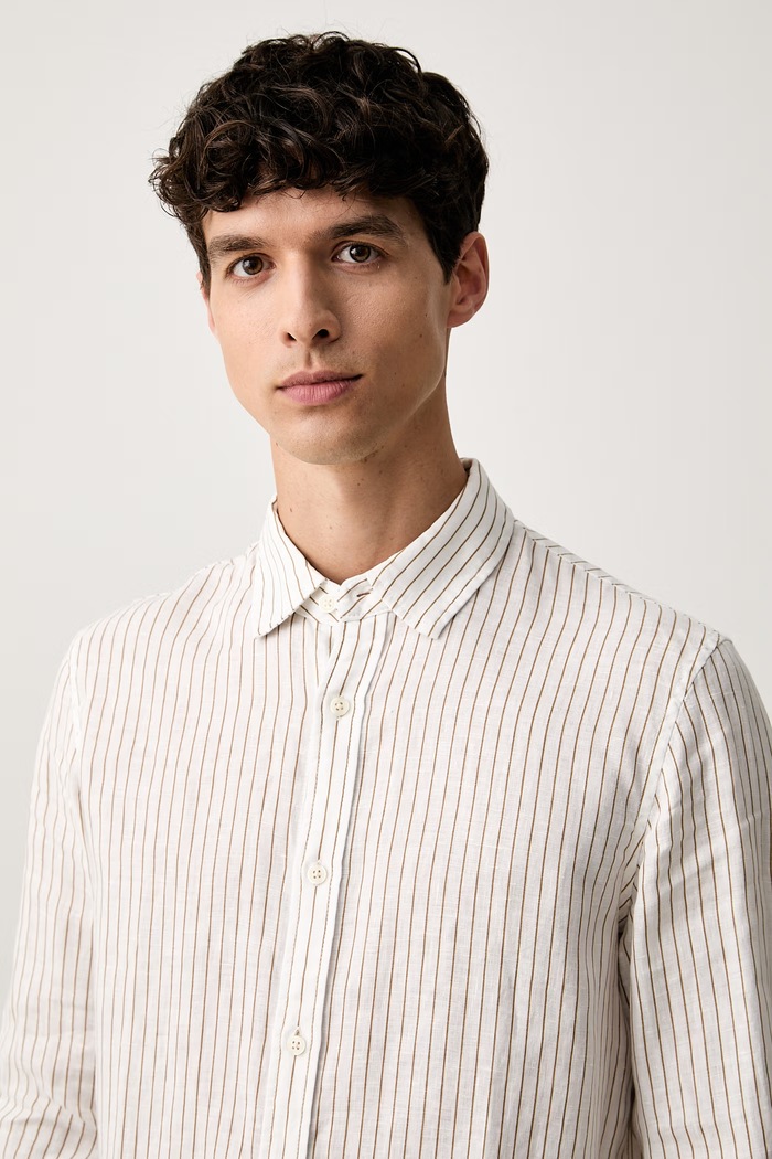 Scotch & Soda koszula męska lniana biały 184270