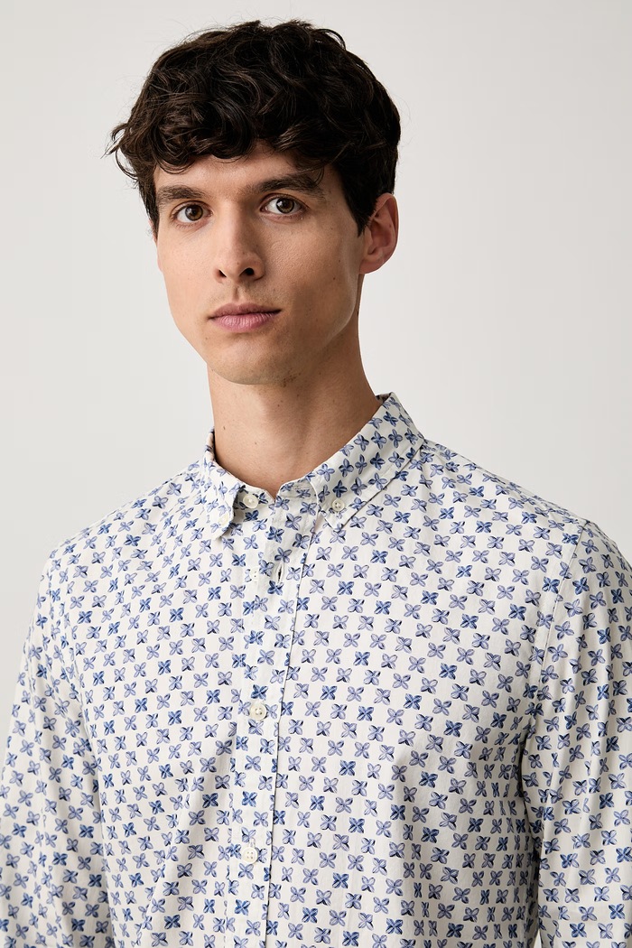 Scotch & Soda koszula męska bawełniana niebieski 183563