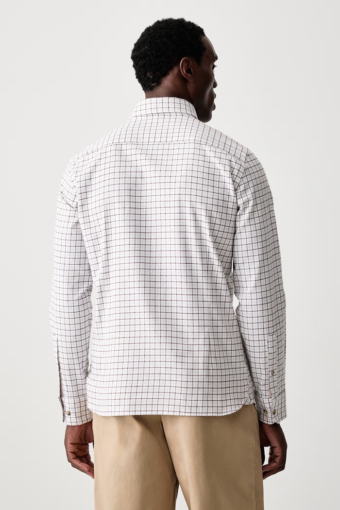 Odzież Hackett London Koszula męska bawełniana HM3010854 brązowy
