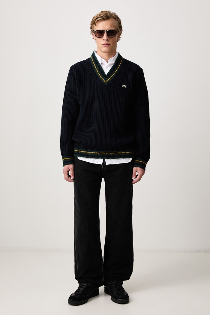 Lacoste Cămașă oxford din bumbac CH8729 alb AW26
