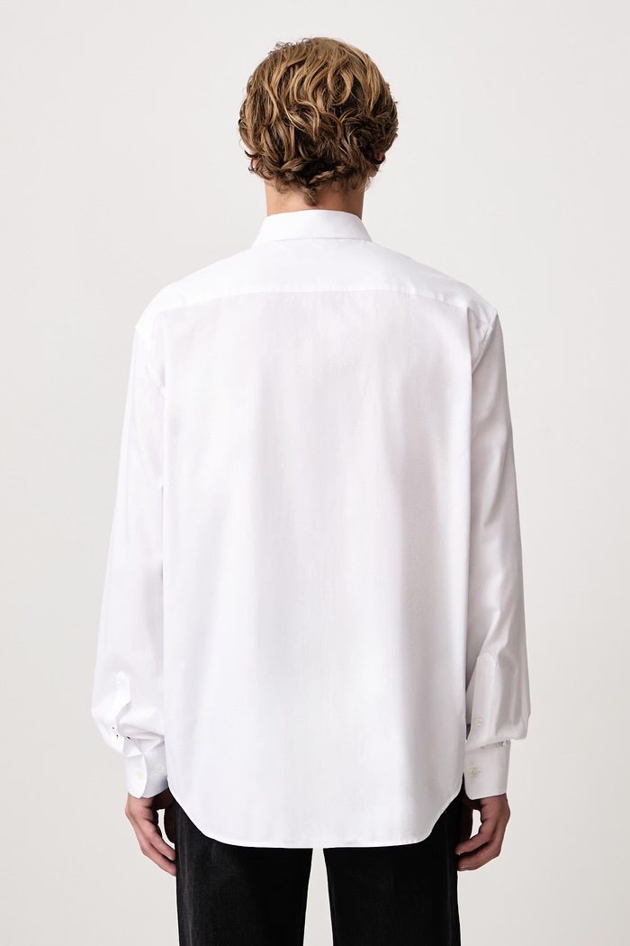 Îmbrăcăminte Lacoste Cămașă oxford din bumbac CH8729 alb