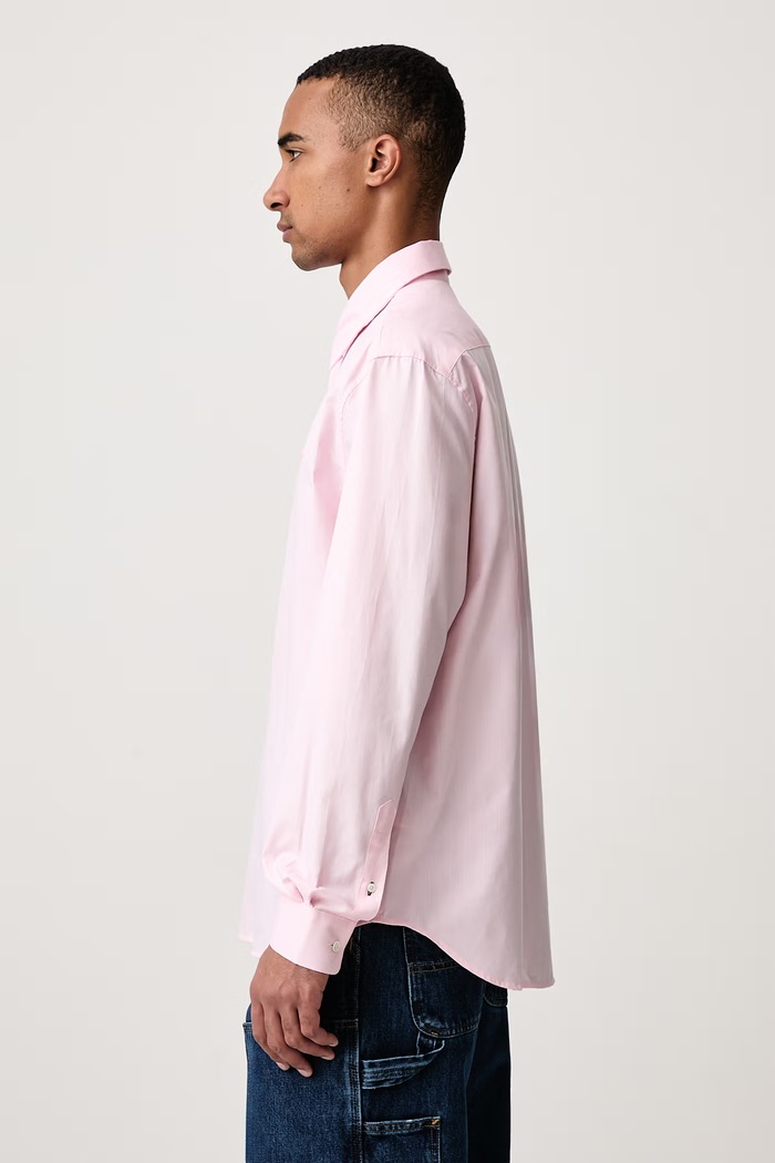 Koszula oxford bawełniana Lacoste CH8729 różowy