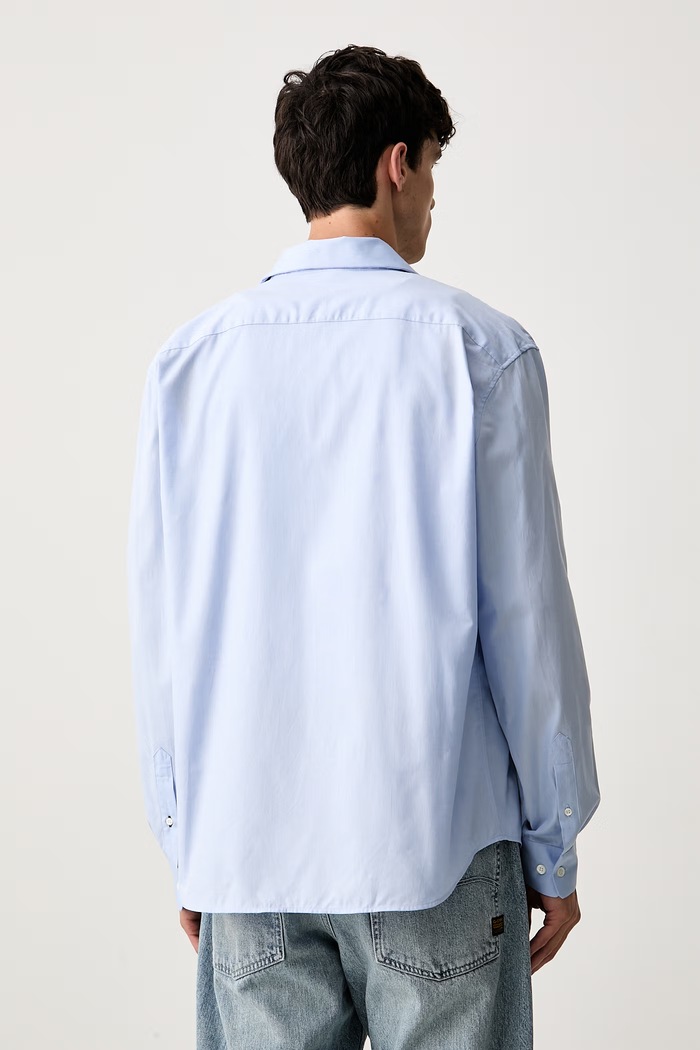 Odzież Lacoste koszula oxford bawełniana CH8729 niebieski
