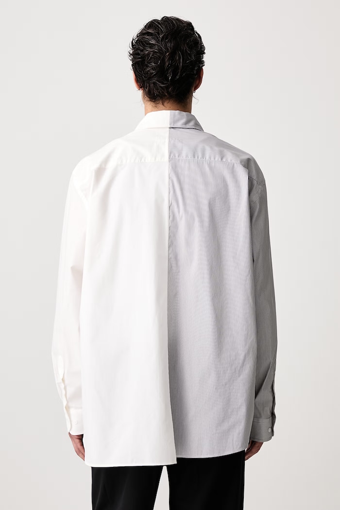 Odzież MM6 Maison Margiela Koszula męska z bawełną SH0DT0057.MTN183 biały