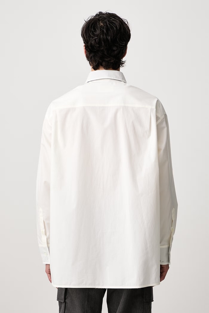 Odzież MM6 Maison Margiela Koszula męska bawełniana SH0DT0051.M35256 biały